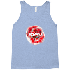 Unisex Tank Top "Lost in Love" bloom art & Rockapella logo - Multiple Colors