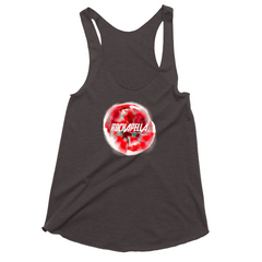 Women's Tank Top "Lost in Love" bloom art & Rockapella logo - Multiple Colors
