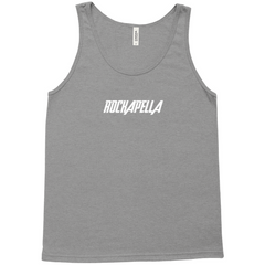 Unisex Tank Top - White Rockapella Logo - Multiple Colors