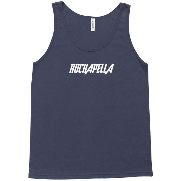 Unisex Tank Top - White Rockapella Logo - Multiple Colors