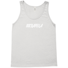 Unisex Tank Top - White Rockapella Logo - Multiple Colors