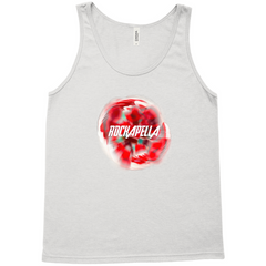 Unisex Tank Top "Lost in Love" bloom art & Rockapella logo - Multiple Colors