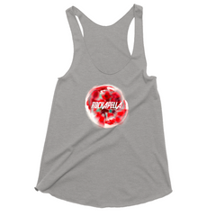 Women's Tank Top "Lost in Love" bloom art & Rockapella logo - Multiple Colors