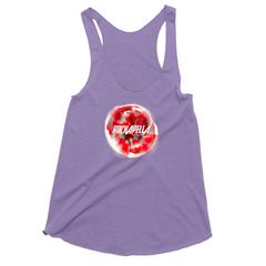 Women's Tank Top "Lost in Love" bloom art & Rockapella logo - Multiple Colors
