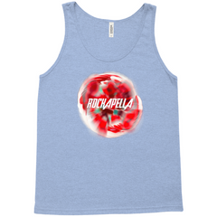 Unisex Tank Top "Lost in Love" bloom art & Rockapella logo - Multiple Colors