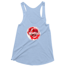 Women's Tank Top "Lost in Love" bloom art & Rockapella logo - Multiple Colors