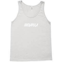 Unisex Tank Top - White Rockapella Logo - Multiple Colors