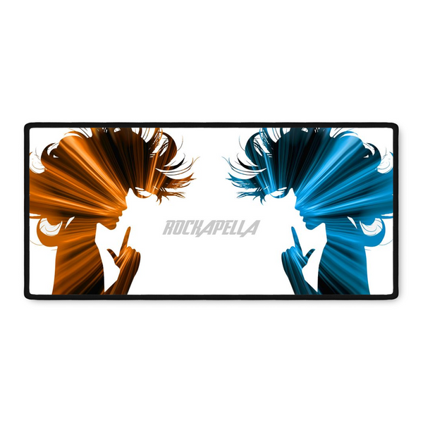 Gamer mousepad feat."BANG"Ice + Fire album art w/logo (16"x35")
